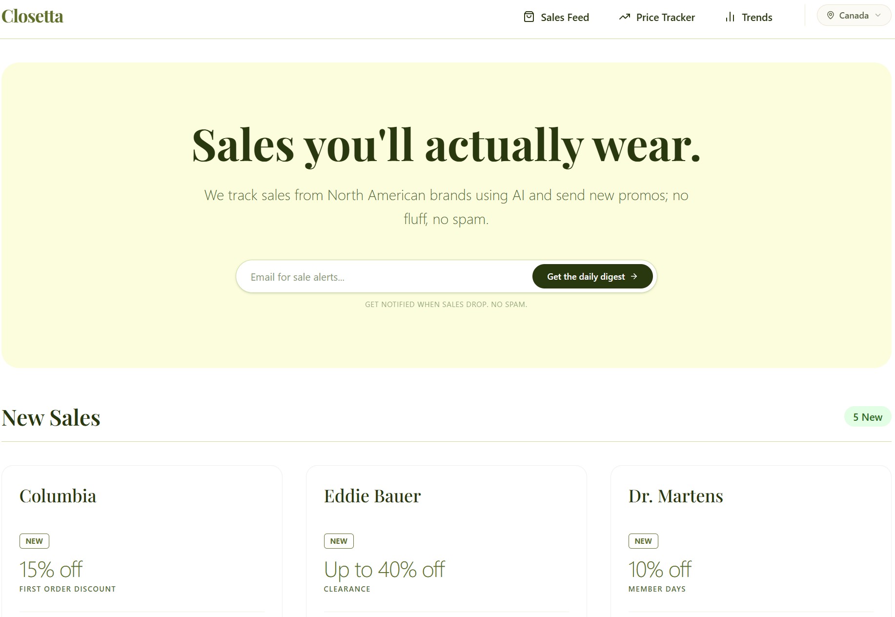 closetta project alt text